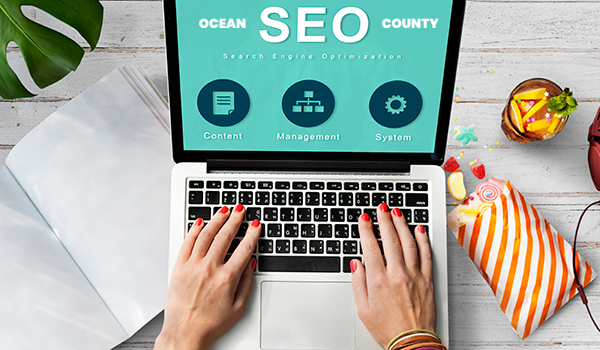 Ocean County SEO on laptop